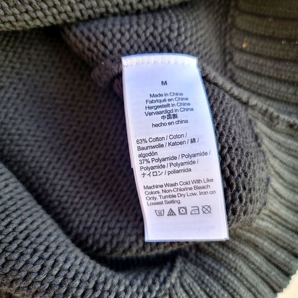 New! J.Crew in Medium Black Mockneck Sweater in Cotton Blend NWT - Picture 8 of 8